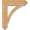 Ekena Millwork Thorton Arts and Crafts Smooth Bracket w/ Offset Brace, Western Red Cedar, 7 1/2"W x 26"D x 30"H BKT0806X26X30THR03SWR - alternate 2